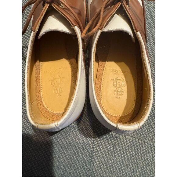 The Office of Angela Scott Mr Presley cognac and white womens derby Oxford size - Picture 4 of 11